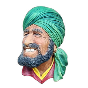 GORGEOUS BOSSONS VTG CHALKWARE HEAD CONGLETON ENGLAND - PUNJABI